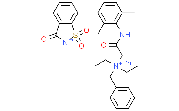 The structural formula of Denatonium Saccharide Powder The structural formula of Denatonium Saccharide Powder